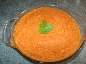mashed ginger yams